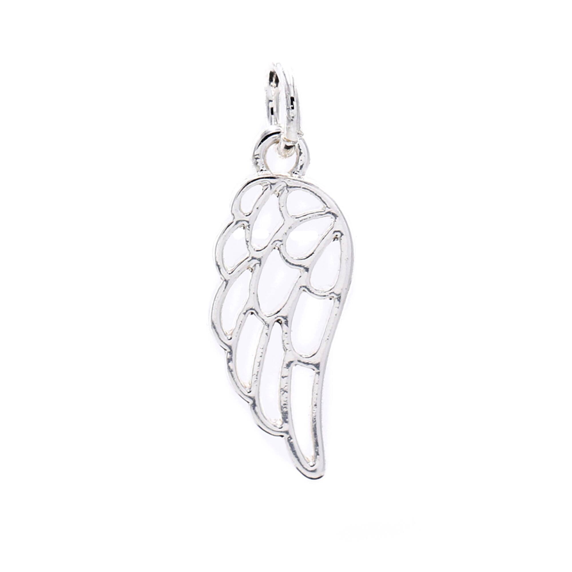 Charmalong™ Silver Plated Wing Charm by Bead Landing™